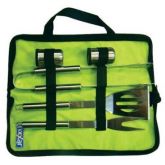 Kit Churrasco 6 Peças com Bolsa de Nylon Verde