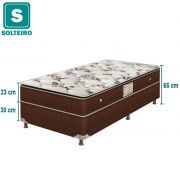Cama Box + Colchão Casal Hellen Black Bambu Dream de Mola Bo